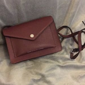 Marc by Marc Jacobs Maroon Nylon Mini Handbag